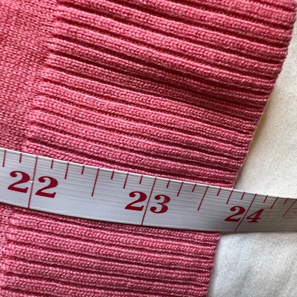 J.Crew Pink V-Neck Cardigan Sweater – Lightweight Pearl Button - Picture 5 of 7